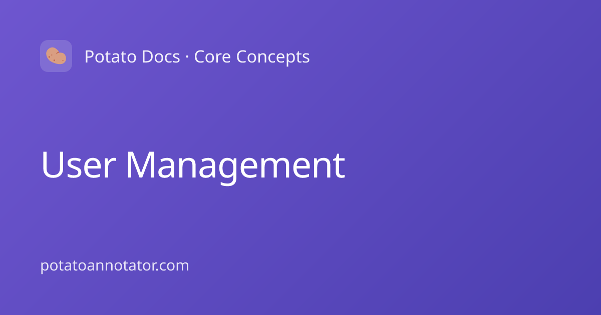 User Management | Potato